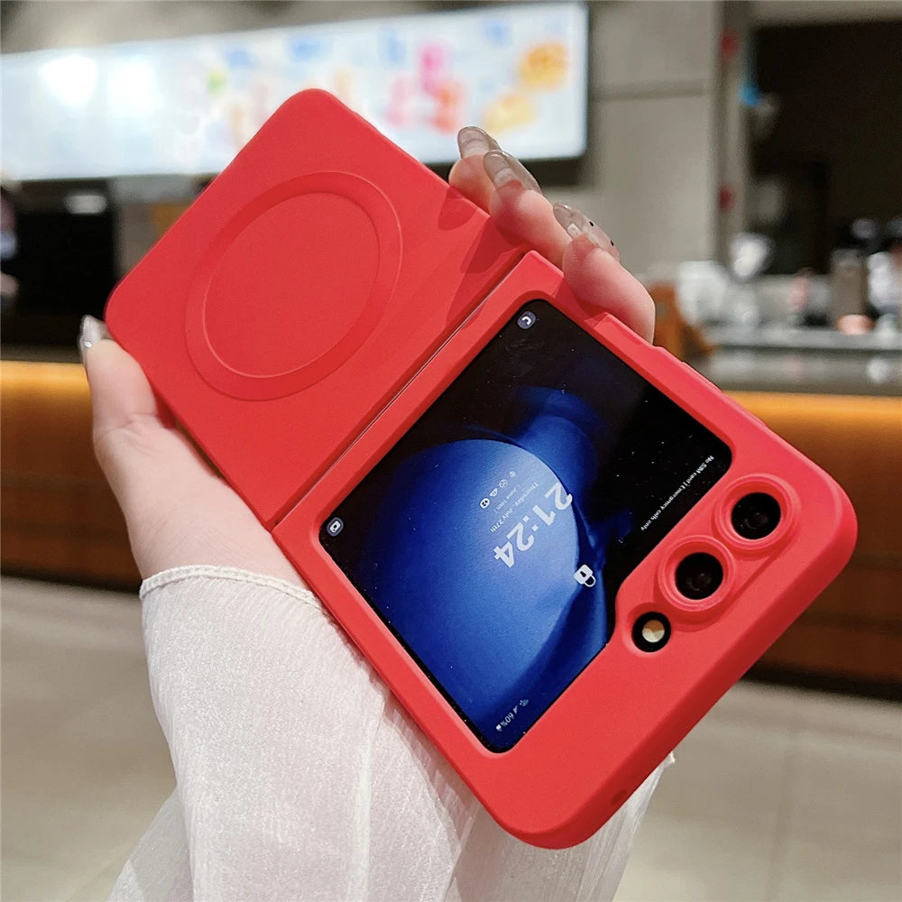 Foldable glass lens magnetic transparent case - product image