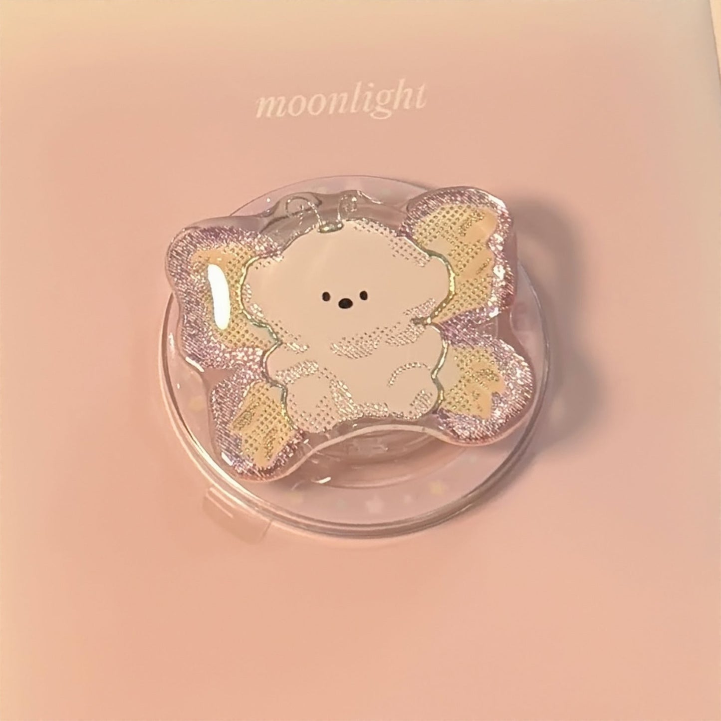 Gilt color illustration for Magsafe magnetic bracket personalized cartoon mobile phone airbag bracket telescopic portable