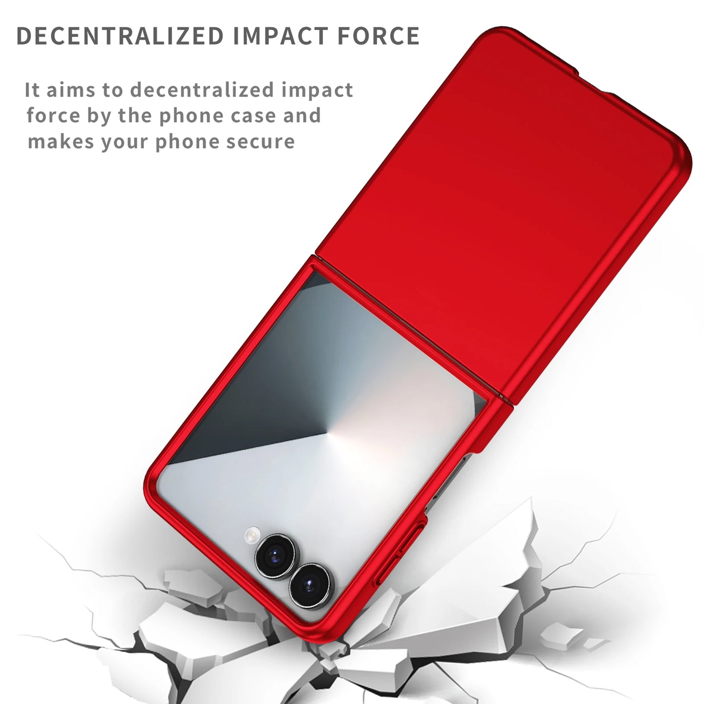Protective Funda Case for Samsung Galaxy Z Flip7 FE Flip6 Flip 6 7 5G Flip5 Flip4 Flip3 Flip 4 3 5 Anti-Fingerprint Accessories