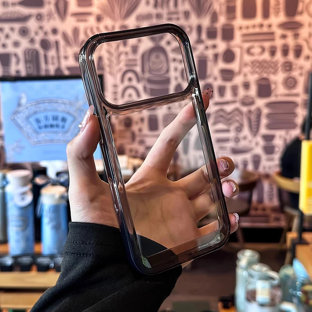 New Transparent Acrylic Clear Phone Case For iPhone 17 Pro Max 17 Air 16 15 14 13 12 11 Plus Soft Shockproof Bumper Cover