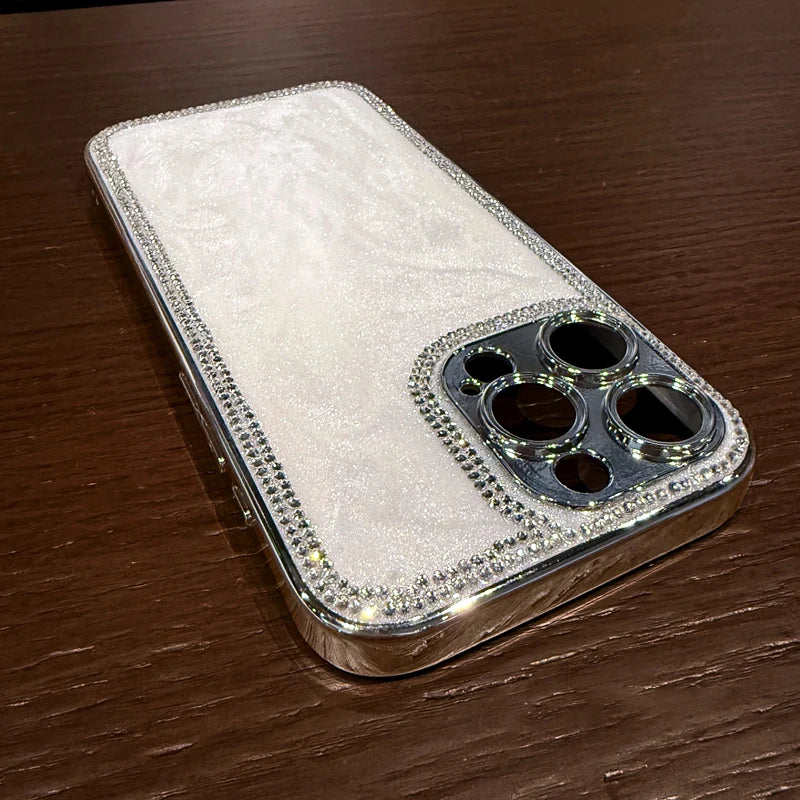 Bling rhinestone quicksand shockproof phone case - product image