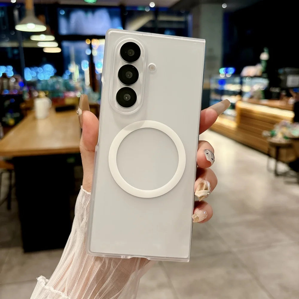 Frosted magnetic wireless charging shockproof case samsung z fold - product image