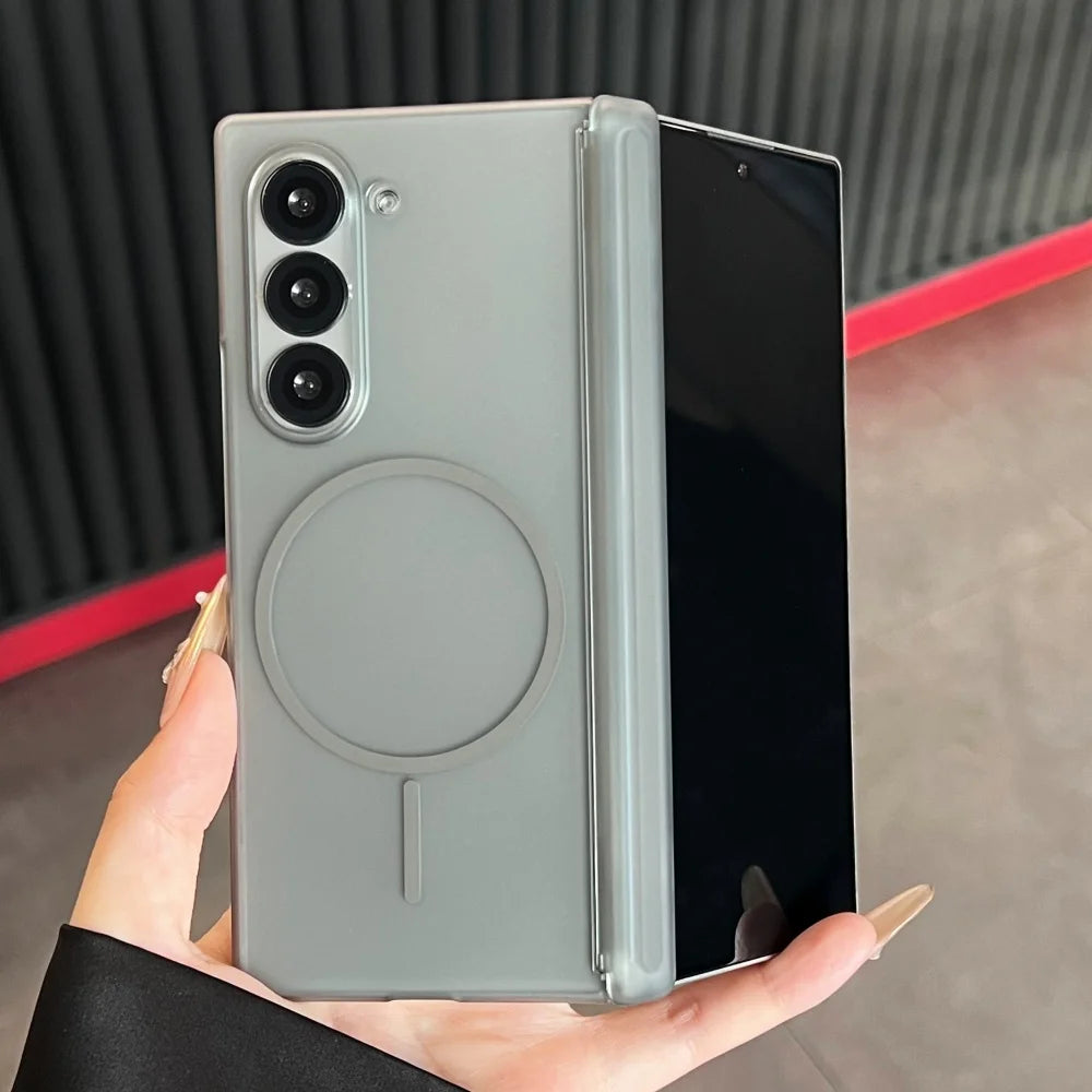 Matte magnetic hinge hard pc shockproof case fold - product image