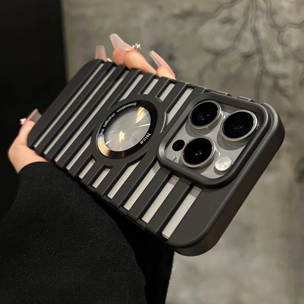 Matte metal magnetic heat dissipation case iphone - product image