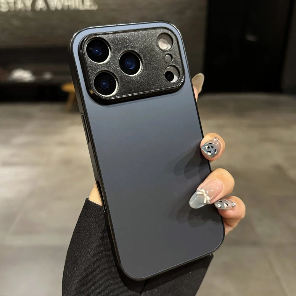 Matte shockproof camera protection phone case - product image