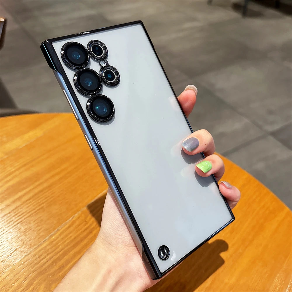 Plating frameless clear lens protection case samsung - product image