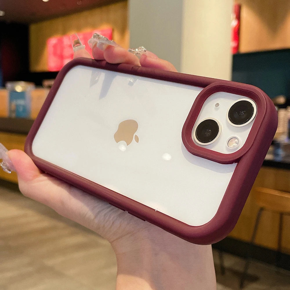 Transparent acrylic hard shockproof case - product image