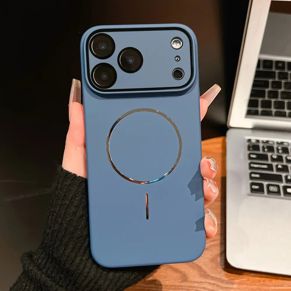 Ultra thin matte magnetic glass lens protection case - product image