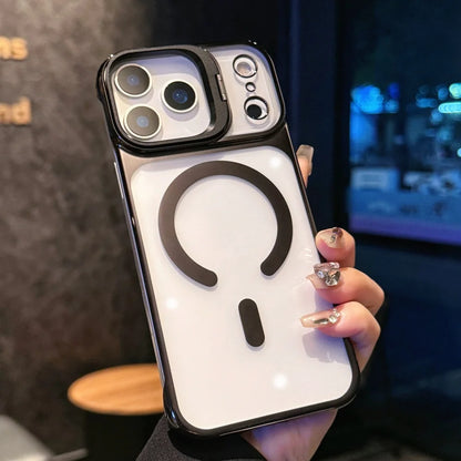 Foldable glass lens magnetic transparent case - product image