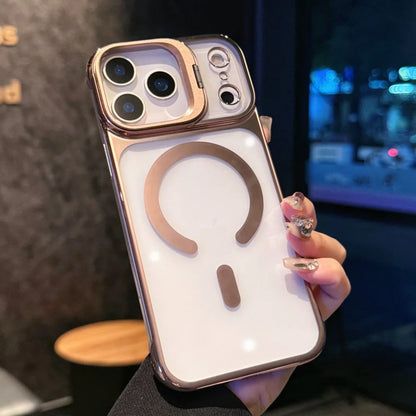 Foldable glass lens magnetic transparent case - product image