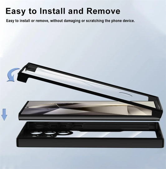 360 full body protection clear soft case samsung multiple models - product image