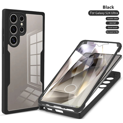 360 full body protection clear soft case samsung multiple models - product image