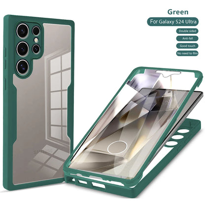 360 full body protection clear soft case samsung multiple models - product image