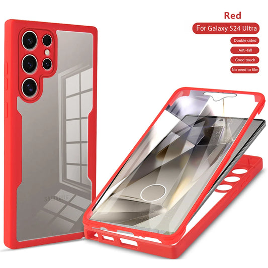 360 full body protection clear soft case samsung multiple models - product image