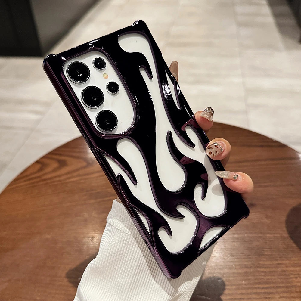 3d fire flame pattern shockproof soft case - product image