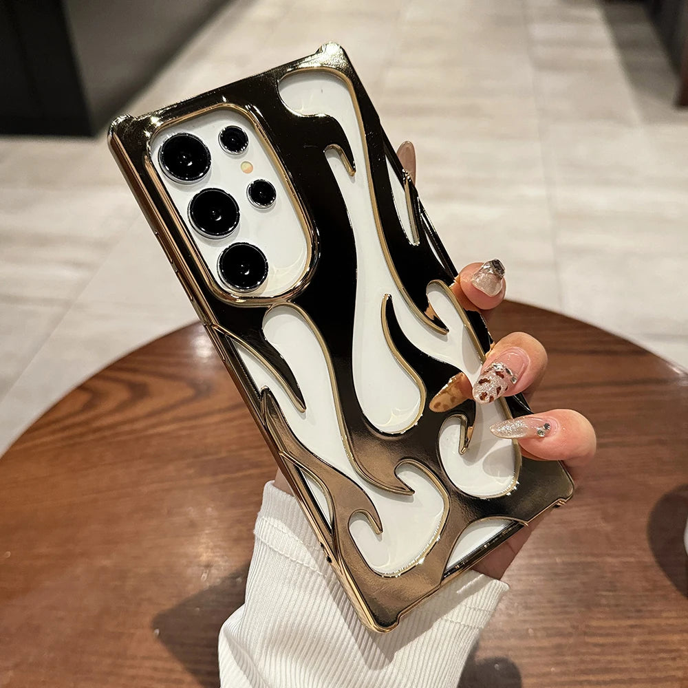 3d fire flame pattern shockproof soft case - product image