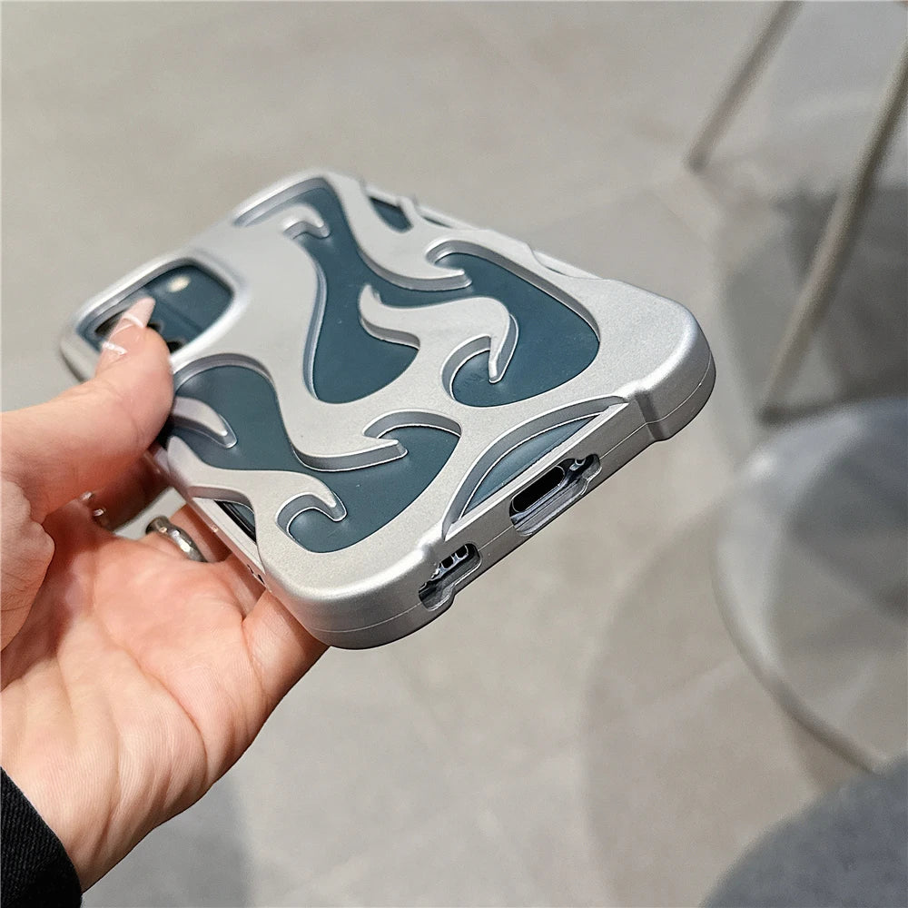 3d fire flame pattern shockproof soft case - product image