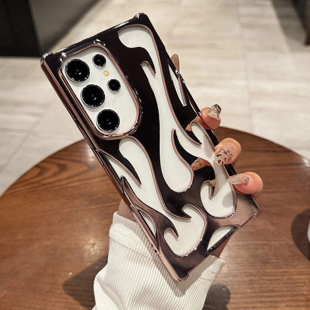 3d fire flame pattern shockproof soft case - product image