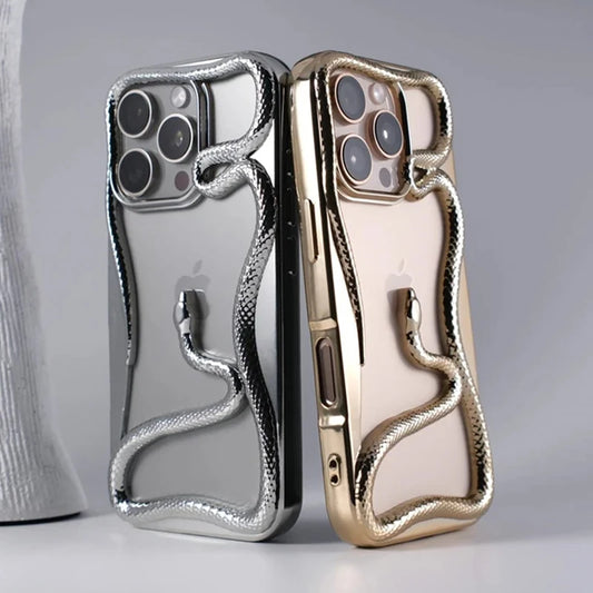 3d hollow snake matte plating heat dissipation case - product image