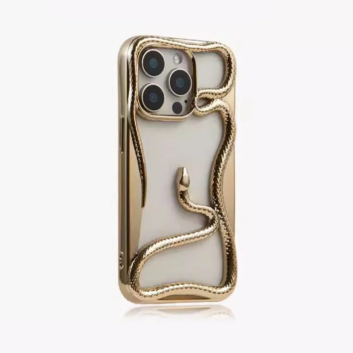 3d hollow snake matte plating heat dissipation case - product image