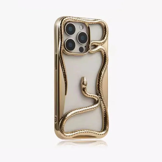 3d hollow snake matte plating heat dissipation case - product image