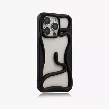 3d hollow snake matte plating heat dissipation case - product image