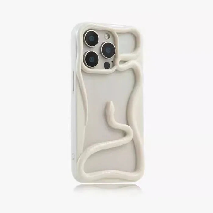 3d hollow snake matte plating heat dissipation case - product image