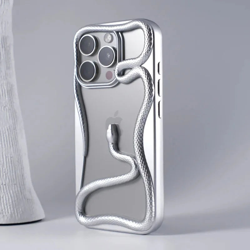 3d hollow snake matte plating heat dissipation case - product image