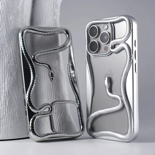 3d hollow snake matte plating heat dissipation case - product image