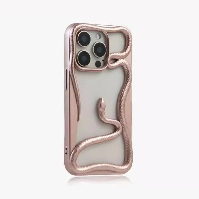 3d hollow snake matte plating heat dissipation case - product image
