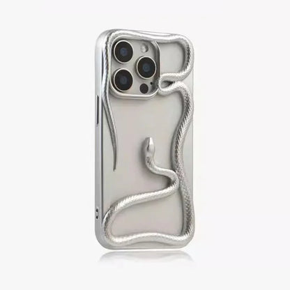 3d hollow snake matte plating heat dissipation case - product image