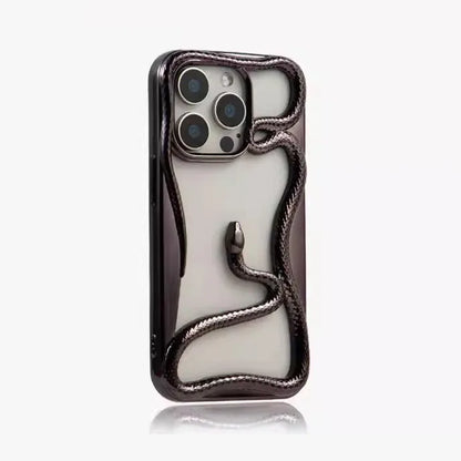 3d hollow snake matte plating heat dissipation case - product image