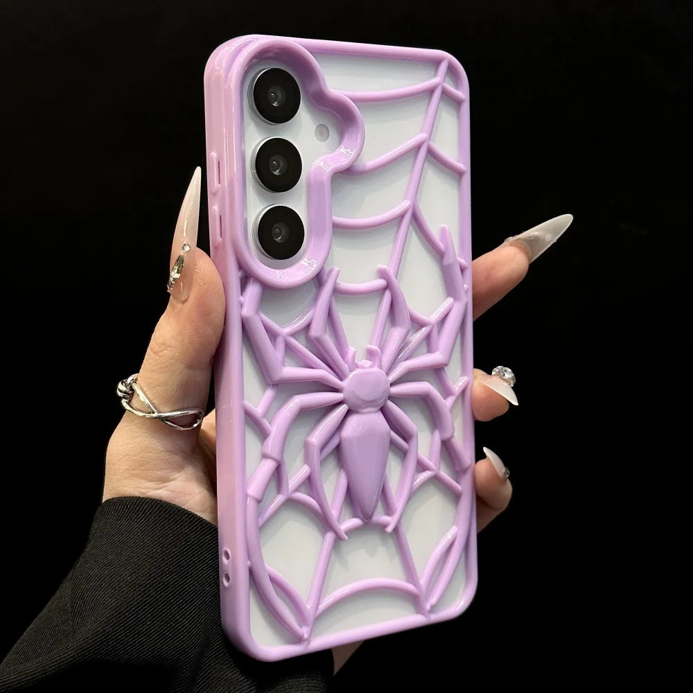 3d hollow spider pattern soft breathable shockproof case samsung - product image