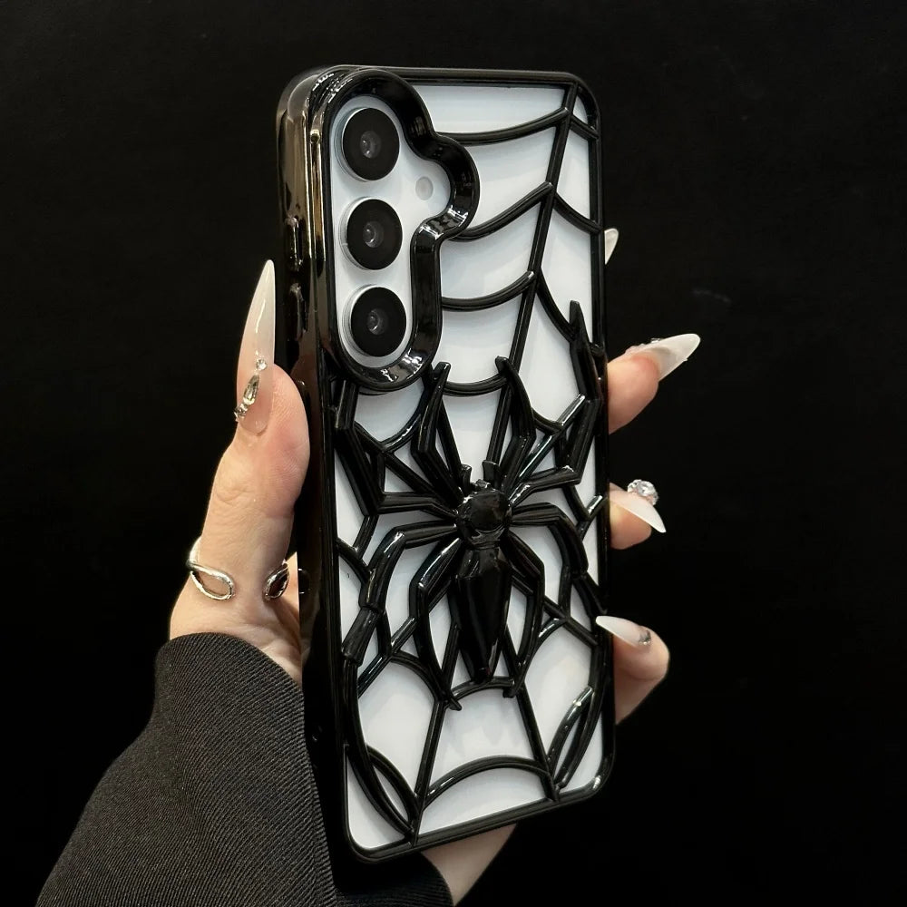 3d hollow spider pattern soft breathable shockproof case samsung - product image