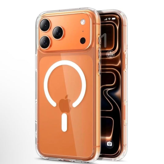 Clear Case für iPhone 17 Pro Max, stoßfest, Slim-Fit-Hülle, Fallschutz nach Militärstandard, transparent