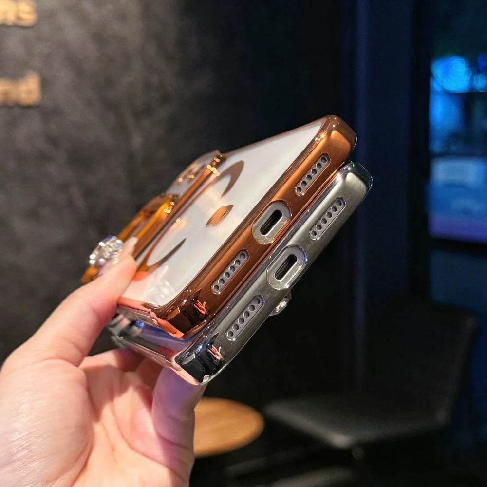 Foldable glass lens magnetic transparent case - product image