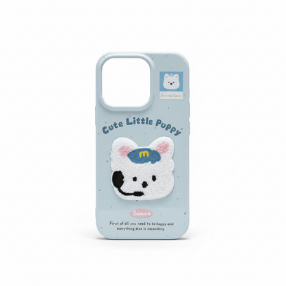Cute pet embroidery series phone cases