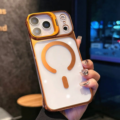 Foldable glass lens magnetic transparent case - product image