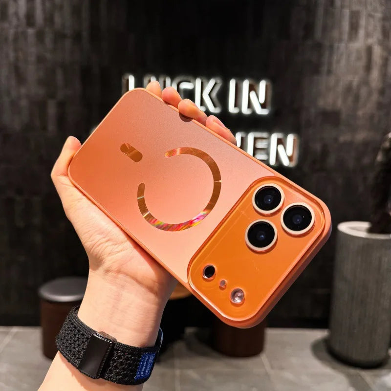 Luxury Acrylic for for 17/16/15 Pro Max/14/13 Frosted Streamer Magnetic Mobile Phone Case