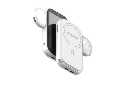 Synco XView M4 AI Wireless Magnetic Selfie Monitor Screen Gesture Control for Smartphone Selfie Vlog Live Stream Video Recording
