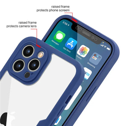 Luxury 360 Full Body Front+Back Clear Case For iPhone 17 16 15 14 13 11 12 Pro Max XS X 7 Plus Silicone Bumper Shockproof Cover