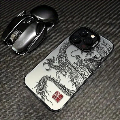 Men's Trend Matte XR Black Line Phone Case for iPhone 16 Pro 15 Pro 14 13 12 11 XS 14 PRO MAX 16 Plus 14Pro 12pro Soft Shell