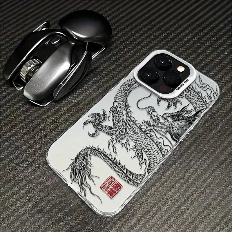 Men's Trend Matte XR Black Line Phone Case for iPhone 16 Pro 15 Pro 14 13 12 11 XS 14 PRO MAX 16 Plus 14Pro 12pro Soft Shell