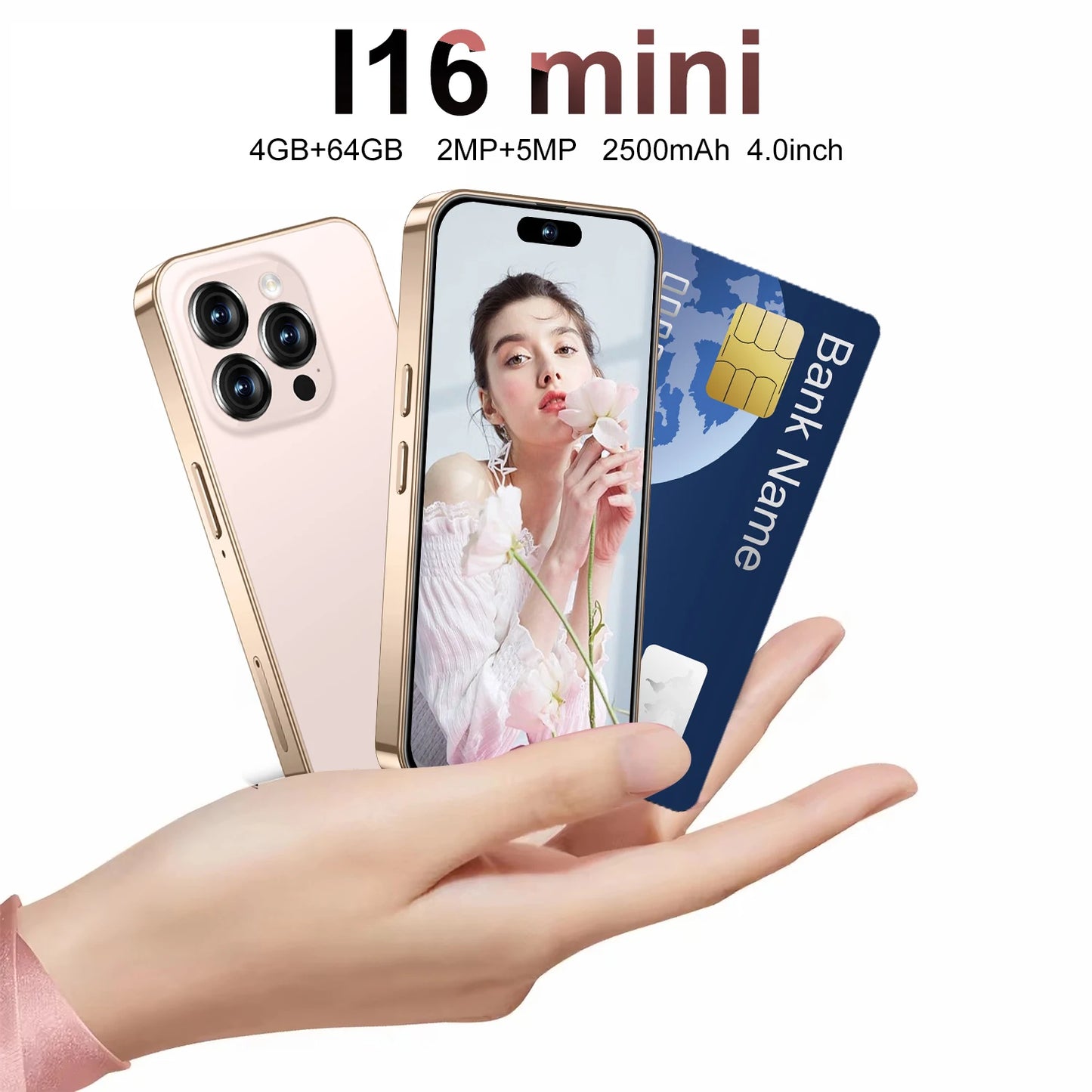 I16 Pro - a New 4-inch Full-screen Mini Smart Phone Suitable for Children and Students, Capable of Making Internet Calls.