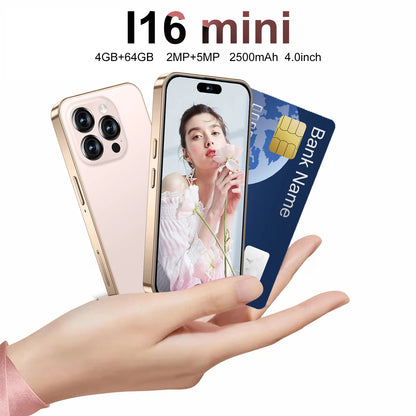 I16 Pro - a New 4-inch Full-screen Mini Smart Phone Suitable for Children and Students, Capable of Making Internet Calls.