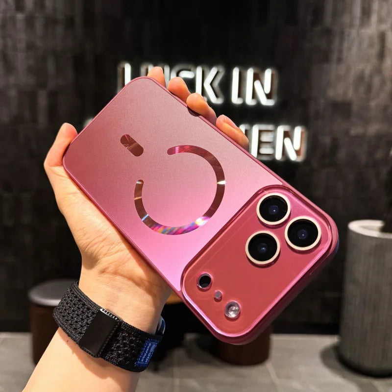 Luxury Acrylic for for 17/16/15 Pro Max/14/13 Frosted Streamer Magnetic Mobile Phone Case