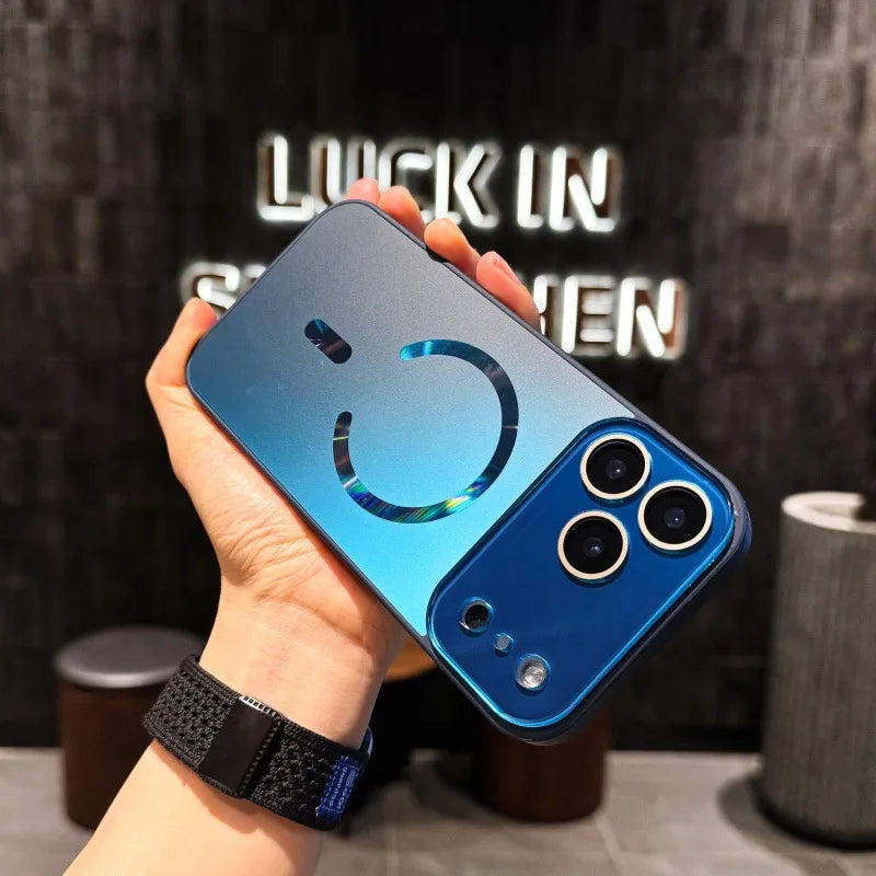 Luxury Acrylic for for 17/16/15 Pro Max/14/13 Frosted Streamer Magnetic Mobile Phone Case