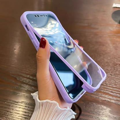 Luxury 360 Full Body Front+Back Clear Case For iPhone 17 16 15 14 13 11 12 Pro Max XS X 7 Plus Silicone Bumper Shockproof Cover