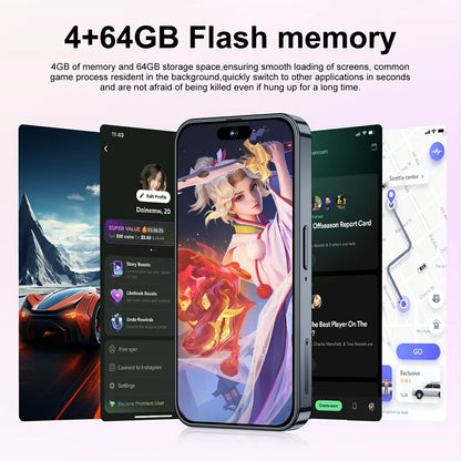 I16 Pro - a New 4-inch Full-screen Mini Smart Phone Suitable for Children and Students, Capable of Making Internet Calls.