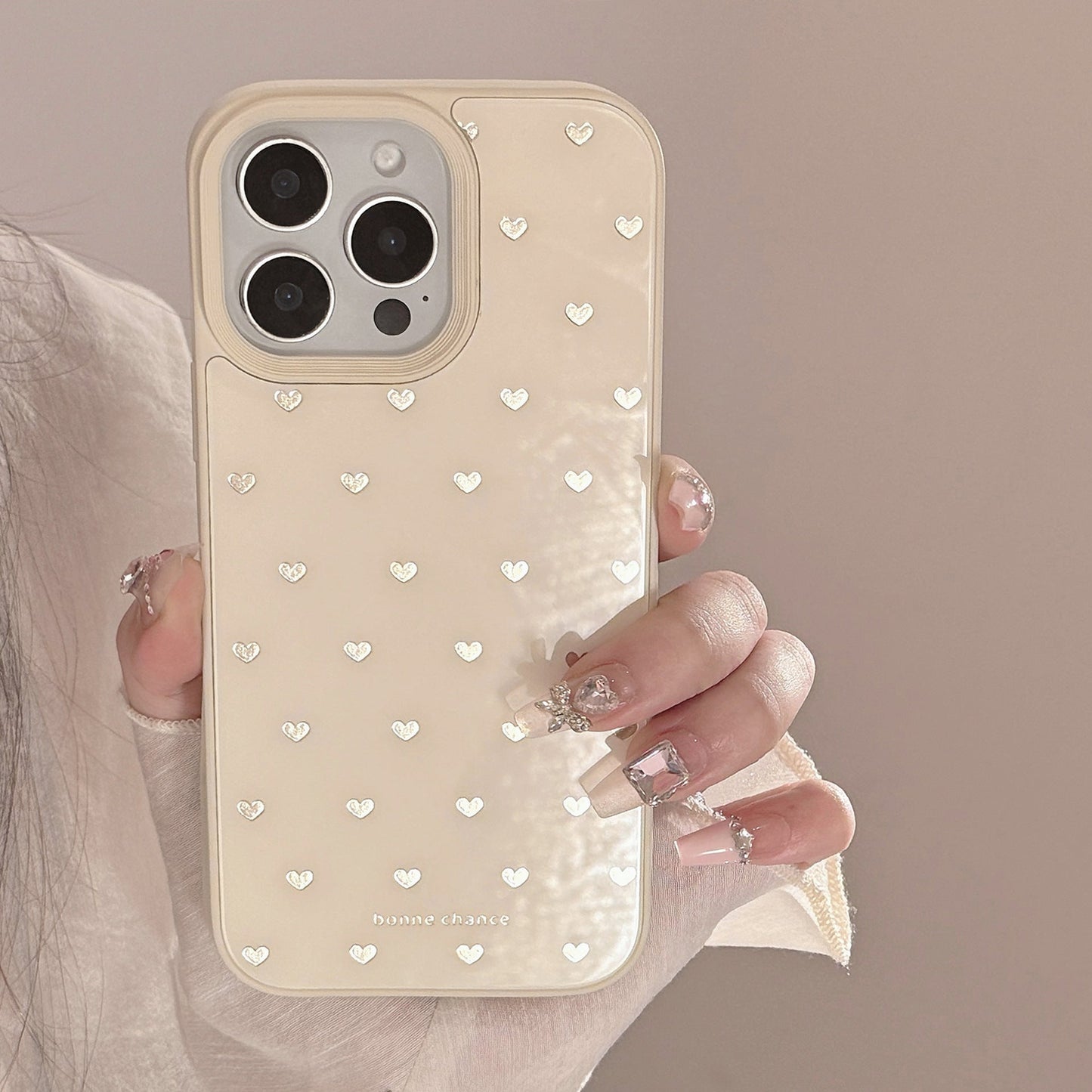 Gilt ins small love apple 16 mobile phone case for iPhone16pro max niche 15 glass 13 hard 12